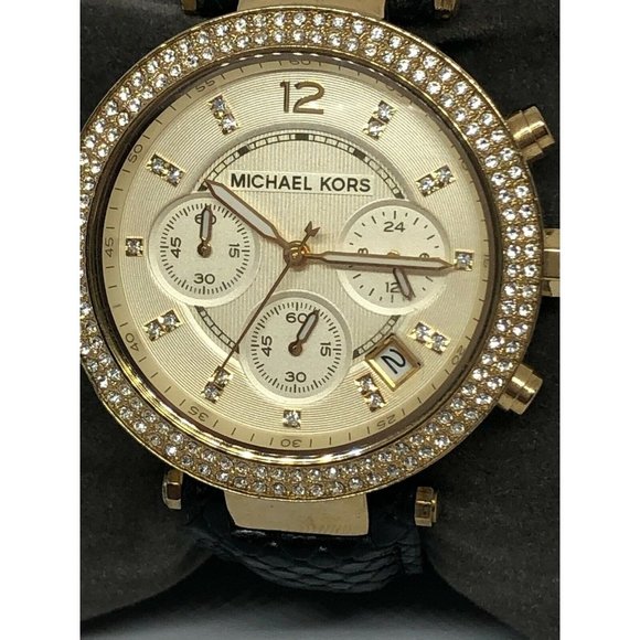 Michael Kors MK5354 Women\'s Black Leather Analog G main image 7